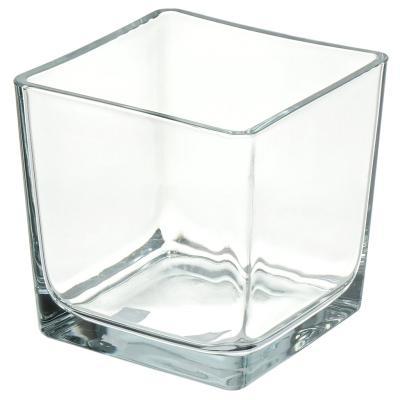 Ваза (стекло) 18x18xH18см в интернет гипермаркете «Планета Лета». Фото