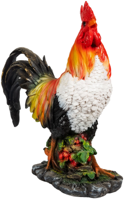 Фигура Петух на бочке Н-45см., L-39 см., В-17 см F028 в интернет гипермаркете «Планета Лета». Фото