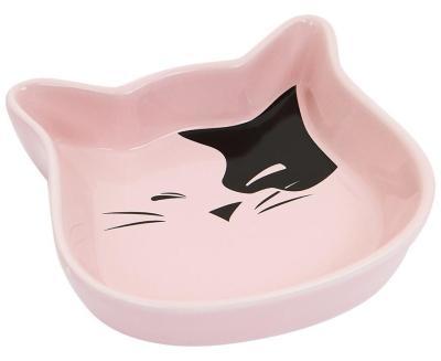 Миска керам. №1 в форме мордочки кошки 12,5х3 см в интернет гипермаркете «Планета Лета». Фото