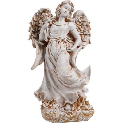 Фигура Ангел-девушка с букетом Н-46см,L-25см в интернет гипермаркете «Планета Лета». Фото