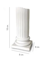 Ваза для сухоцветов (цемент), D4xH18см Белый В002 в интернет гипермаркете «Планета Лета». Фото