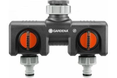 Распределитель GARDENA двухканальный 3/4"-1" 08193-20.000.00 в интернет гипермаркете «Планета Лета». Фото