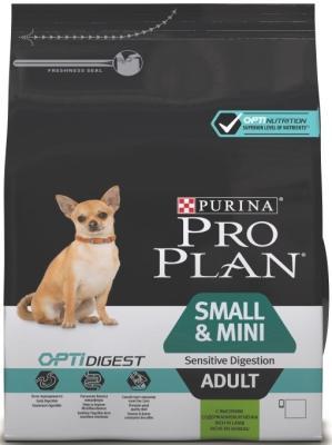 Корм PRO PLAN 3кг д/взр мел кар пор чув пищ ягн&рис в интернет гипермаркете «Планета Лета». Фото