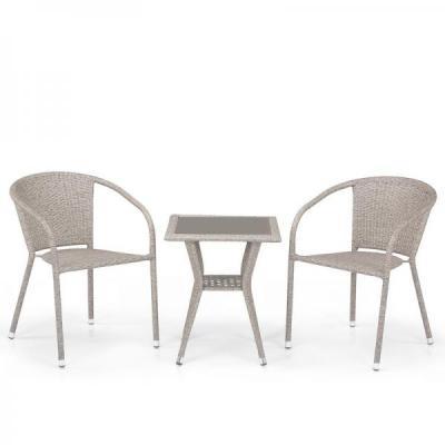 Комплект мебели 2 стула + стол кофейный T25C/Y137C-W85 Latte в интернет гипермаркете «Планета Лета». Фото