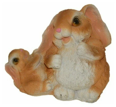 Фигура Заяц с зайчонком играют h 23 F1016 в интернет гипермаркете «Планета Лета». Фото